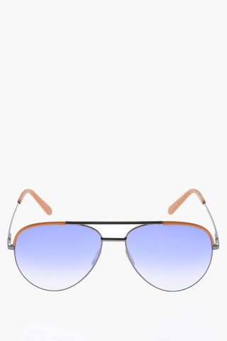 leather trimmings aviator CATEGORY Sunglasses