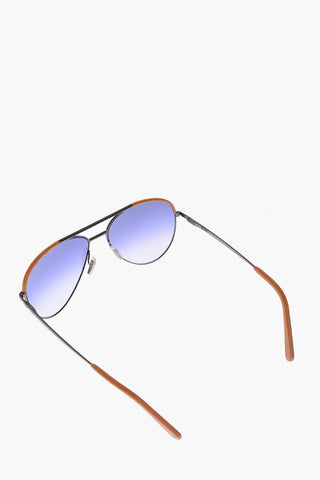 leather trimmings aviator CATEGORY Sunglasses