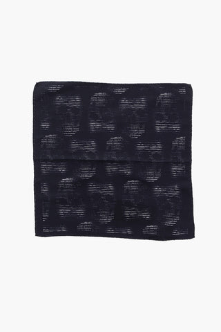 pochette CHARM in seta con stampa teschio