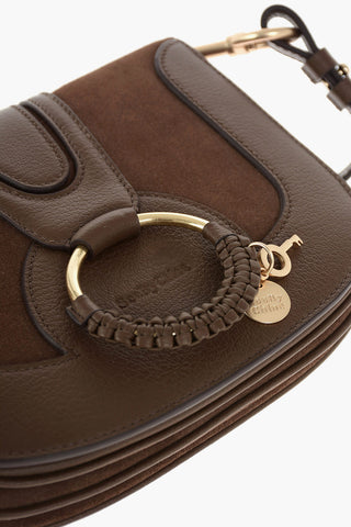 SEE BY Borsa Saddle a Spalla MARA in Pelle con Inserto in Suede