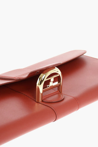 Pochette in Pelle con Maxi Fibbia