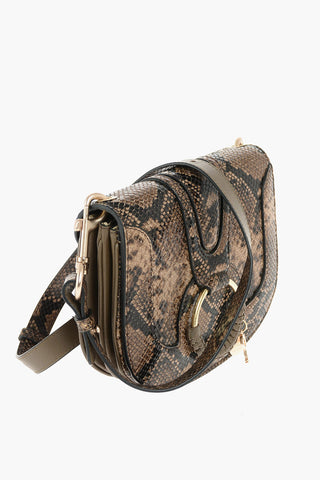 SEE BY Borsa Saddle a Spalla HANA in Pelle Stampa Serpente