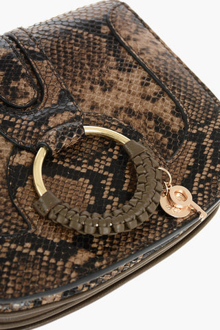 SEE BY Borsa Saddle a Spalla HANA in Pelle Stampa Serpente