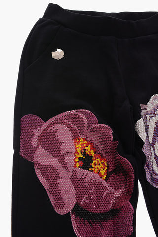 pantalone jogger REAR WINDOW con strass