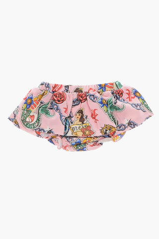 stretch cotton drawstring waist EMILY B. skirt