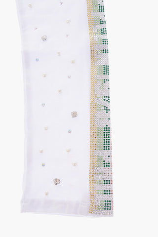 stretch cotton PP1978 leggings with rhinestone embellished