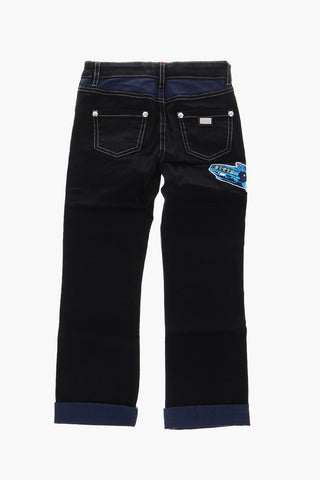 embroidered Slim Fit Born To Be Different jeans