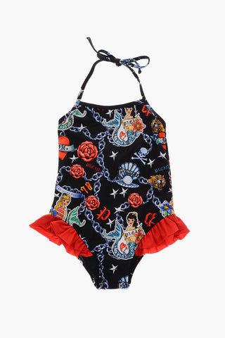 costume intero BELLE stampato