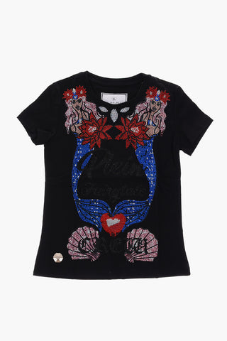 rhinestone embellished crew-neck ANGIE t-shirt
