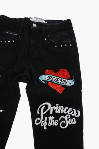 jeans Skinny YOU LOVE ME  con strass