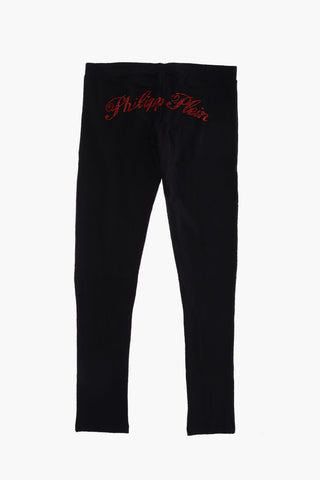 Leggings GRAIG TWO in cotone stretch con dettaglio strass