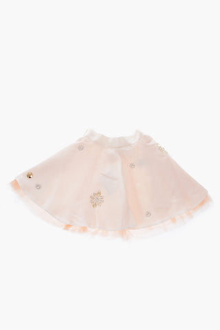 tulle jewels flared AVRIL skirt