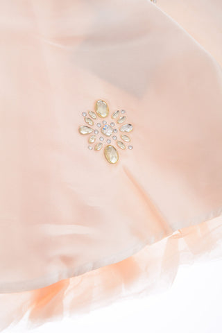 tulle jewels flared AVRIL skirt