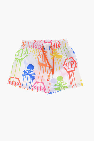 printed boxer swimsuit