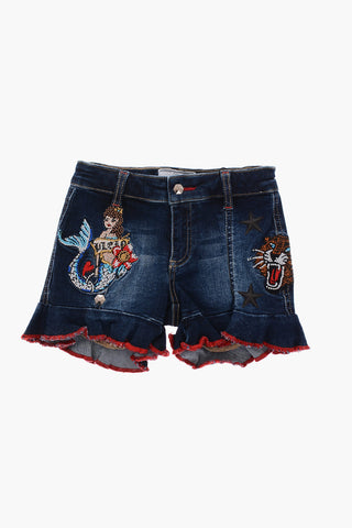 flared PLEIN DREAM shorts