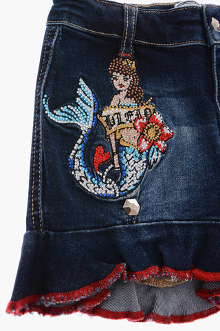 flared PLEIN DREAM shorts
