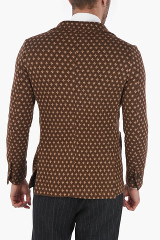 CC COLLECTION Blazer Sfoderato WOOLY 2 con Fantasia Geometrica