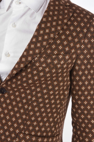 CC COLLECTION Blazer Sfoderato WOOLY 2 con Fantasia Geometrica