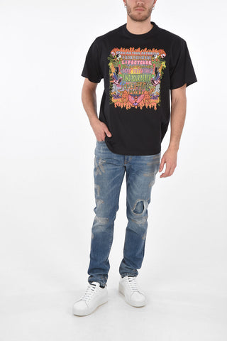 Crew Neck ART COLLAGE Printed T-Shirt