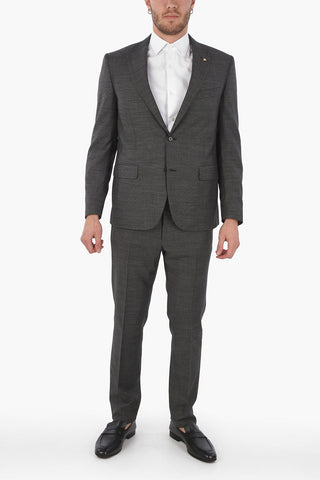 CC COLLECTION side vents pin check 2-button RIGHT suit