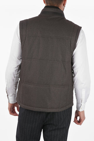 ID Quilted Vest with Front Zip