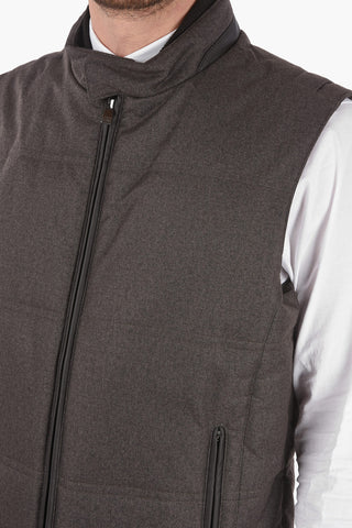 ID Quilted Vest with Front Zip