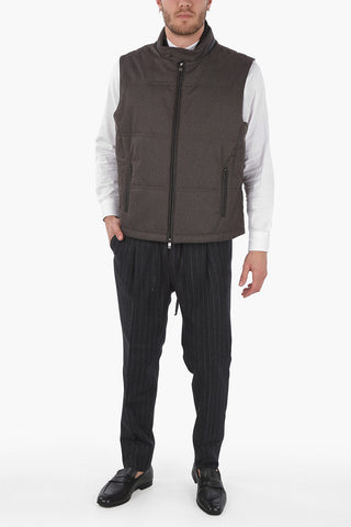 ID Quilted Vest with Front Zip