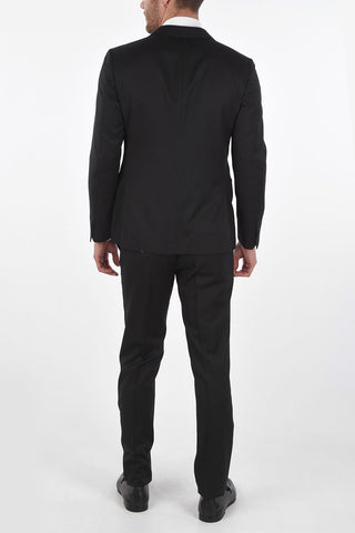 CC COLLECTION virgin wool REWARD side vents notch lapel 2-button suit drop 7R