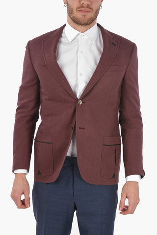 Blazer ACADEMY SOFT in Tessuto Twill con Tasche a Toppa