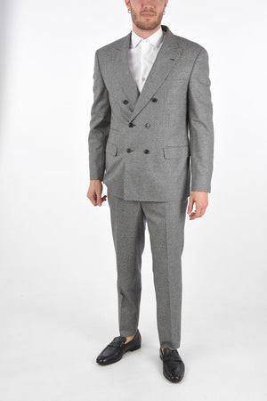 Virgin Wool Houndsthooth Double Breasted Suit