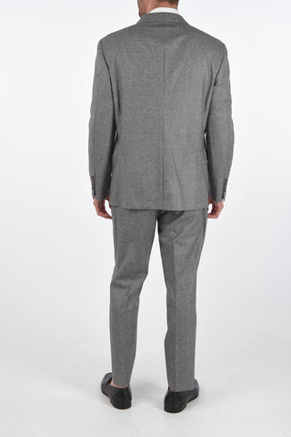 Virgin Wool Houndsthooth Double Breasted Suit