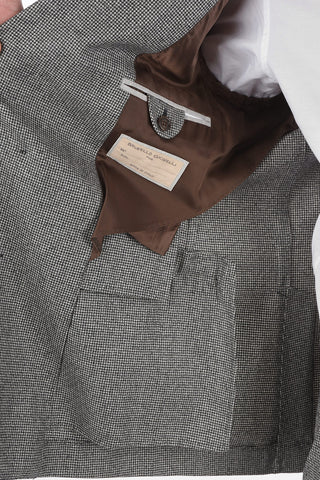 Virgin Wool Houndsthooth Double Breasted Suit