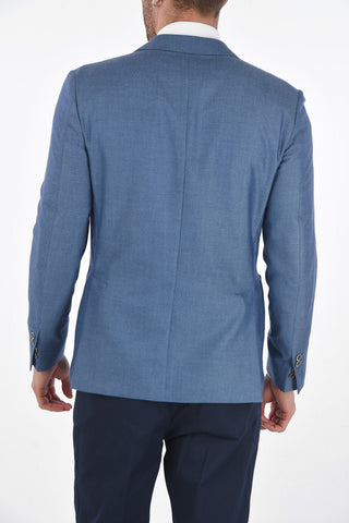 ID cashmere side vents notch lapel 2-button blazer drop 7R