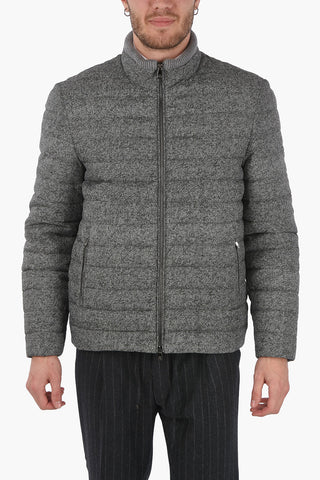 ID 2 Pockets Front Zipped Duvet with Wool Details