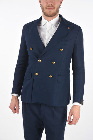 Double-Breasted MODENA Peak Lapel Blazer