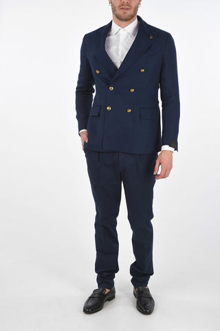 Double-Breasted MODENA Peak Lapel Blazer