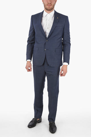CC COLLECTION side vents pin check 2-button RIGHT suit