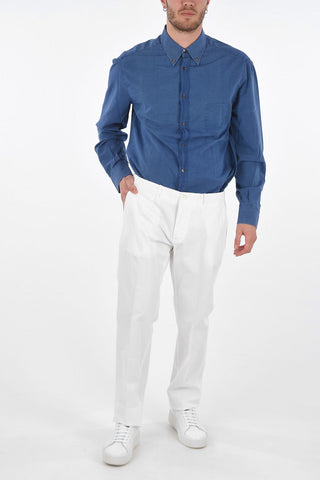 ID Mid-rise waist jetted pocket pants