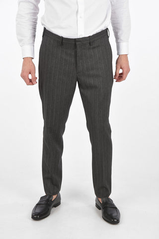 Pinstriped 4 Pocket Slim Fit Suit