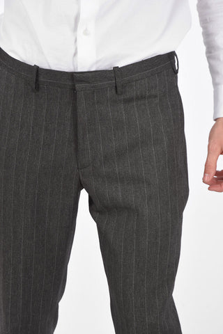 Pinstriped 4 Pocket Slim Fit Suit