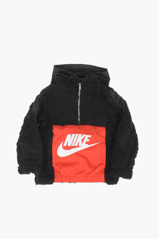 Logo Printed Sherpa Sweatshirt