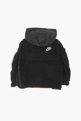 Logo Printed Sherpa Sweatshirt