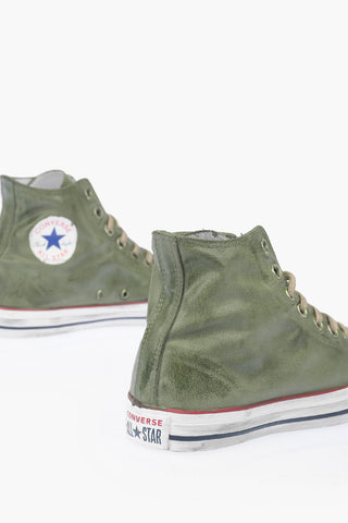 Waxed Fabric Sneakers