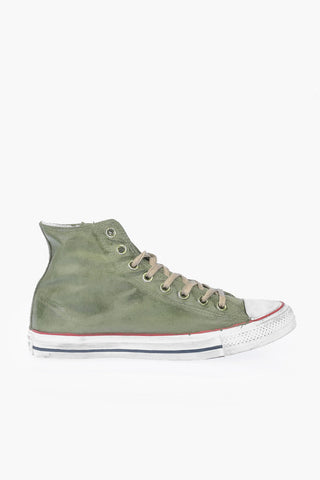 Waxed Fabric Sneakers