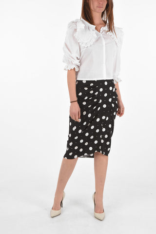 Blouse GEOGIA with Sailor Maxi Collar and Sangallo Lace Details