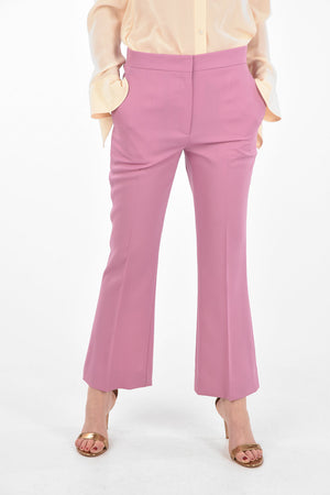 Flared Pants with Pleat