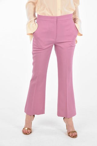 Flared Pants with Pleat