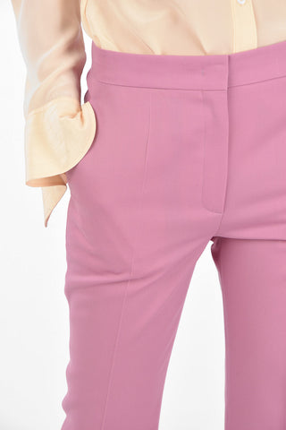 Flared Pants with Pleat