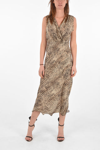 Animal Printed CYNDY Flared Dress