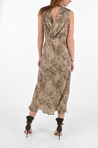 Animal Printed CYNDY Flared Dress